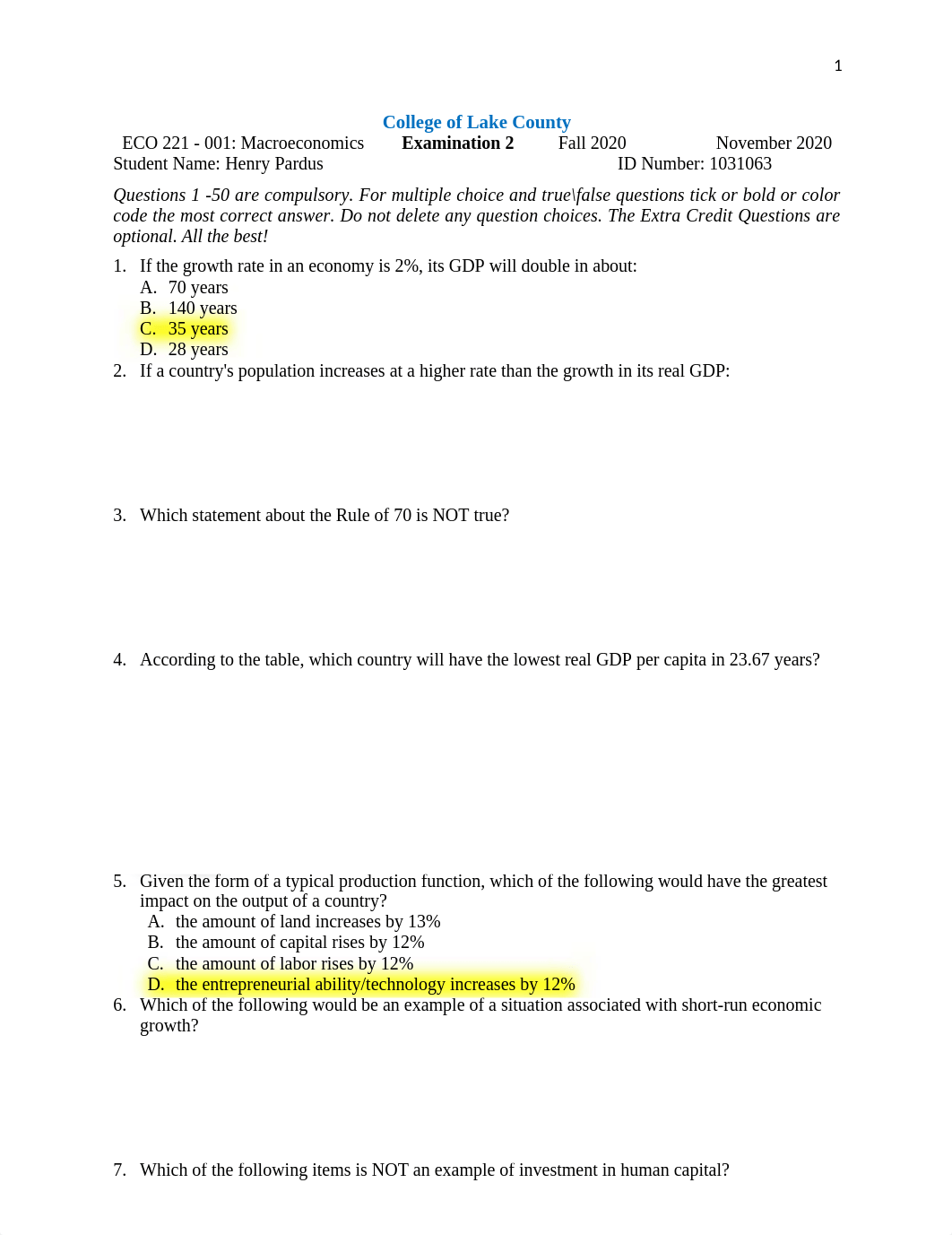 ECO221 - 001 Examination 2.docx_d6tl7vt3e1t_page1