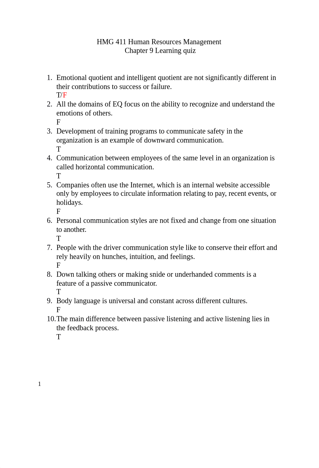 HMG 411 Chapter 9 learning quiz and HANDOUT .docx_d6tnunisl23_page1