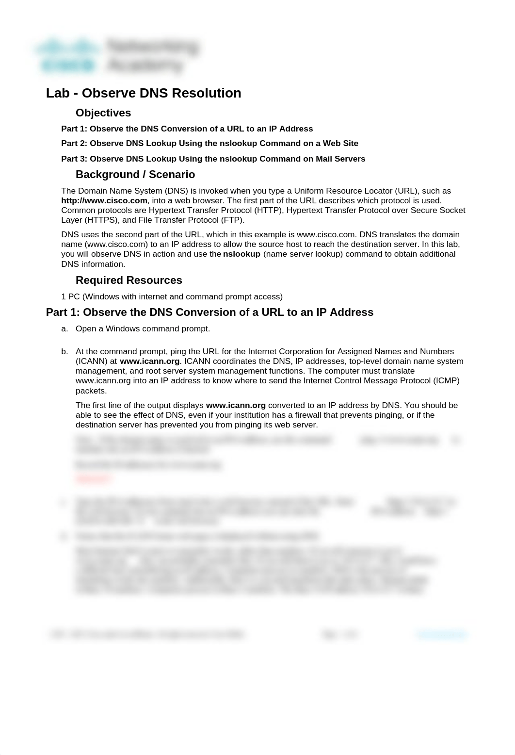 15.4.8 Lab - Observe DNS Resolution.docx_d6to5lospd8_page1