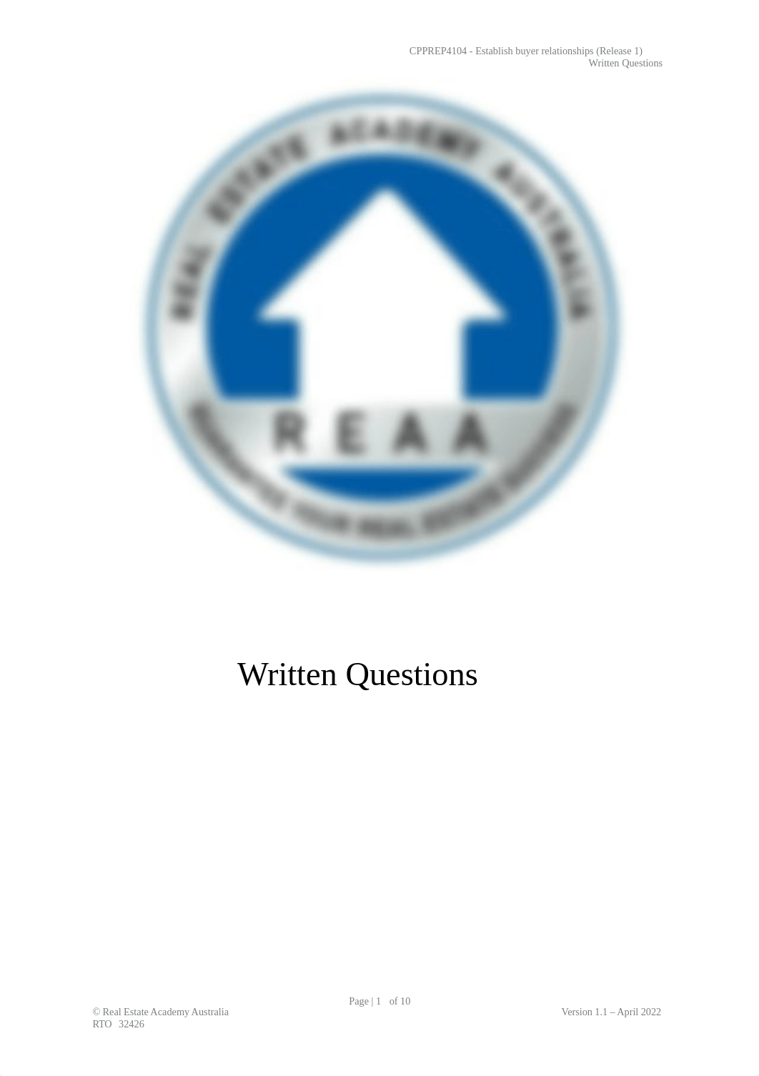 REAA - CPPREP4104 - Written Questions v1.1.docx_d6tr4jpmcsf_page1