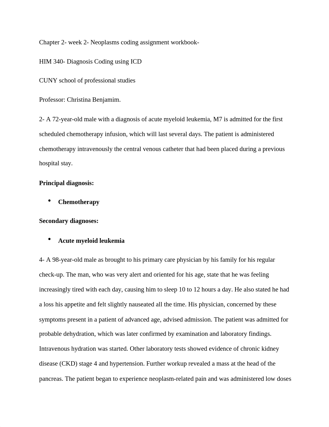 Chapter 2- Neoplasms HIM 340 Diagnosis Coding using ICD.docx_d6ty4hftvan_page1