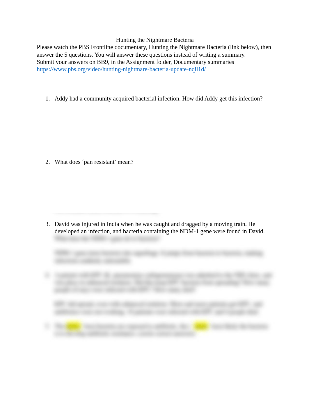 A. Torres Hunting the Nightmare Bacteria Questions.docx_d6u08rosdv9_page1