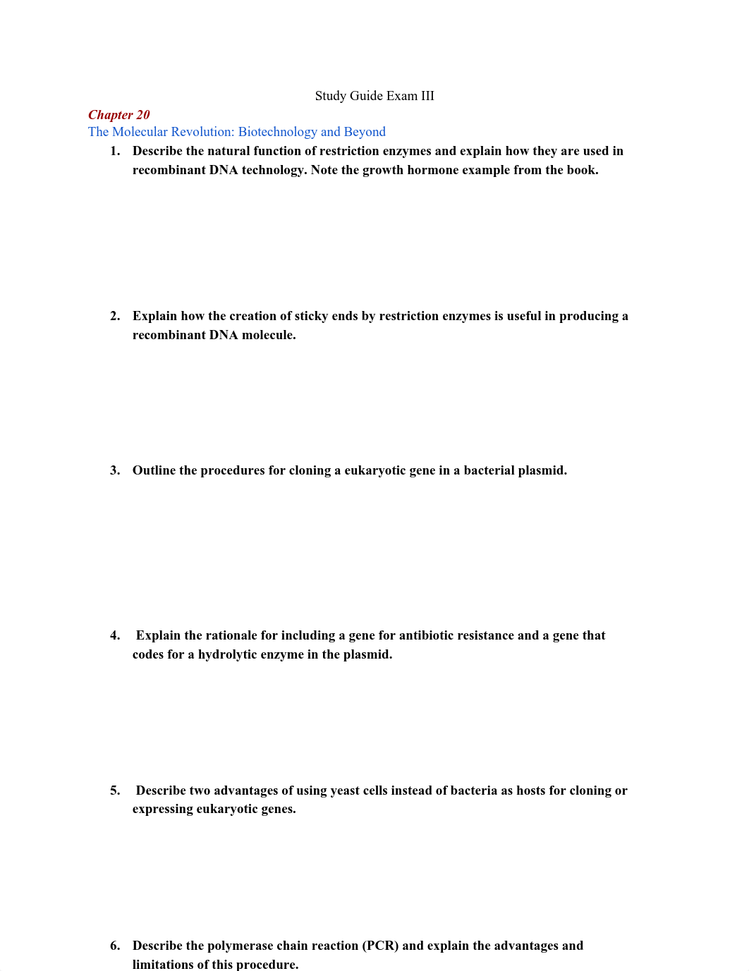 BIO 1107 Exam 3 Study Guide .pdf_d6u4mqthk8n_page1