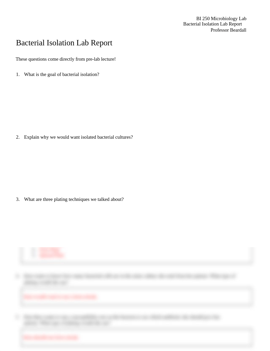 Bacterial Isolation Lab Report .docx_d6ud6nd74xe_page1