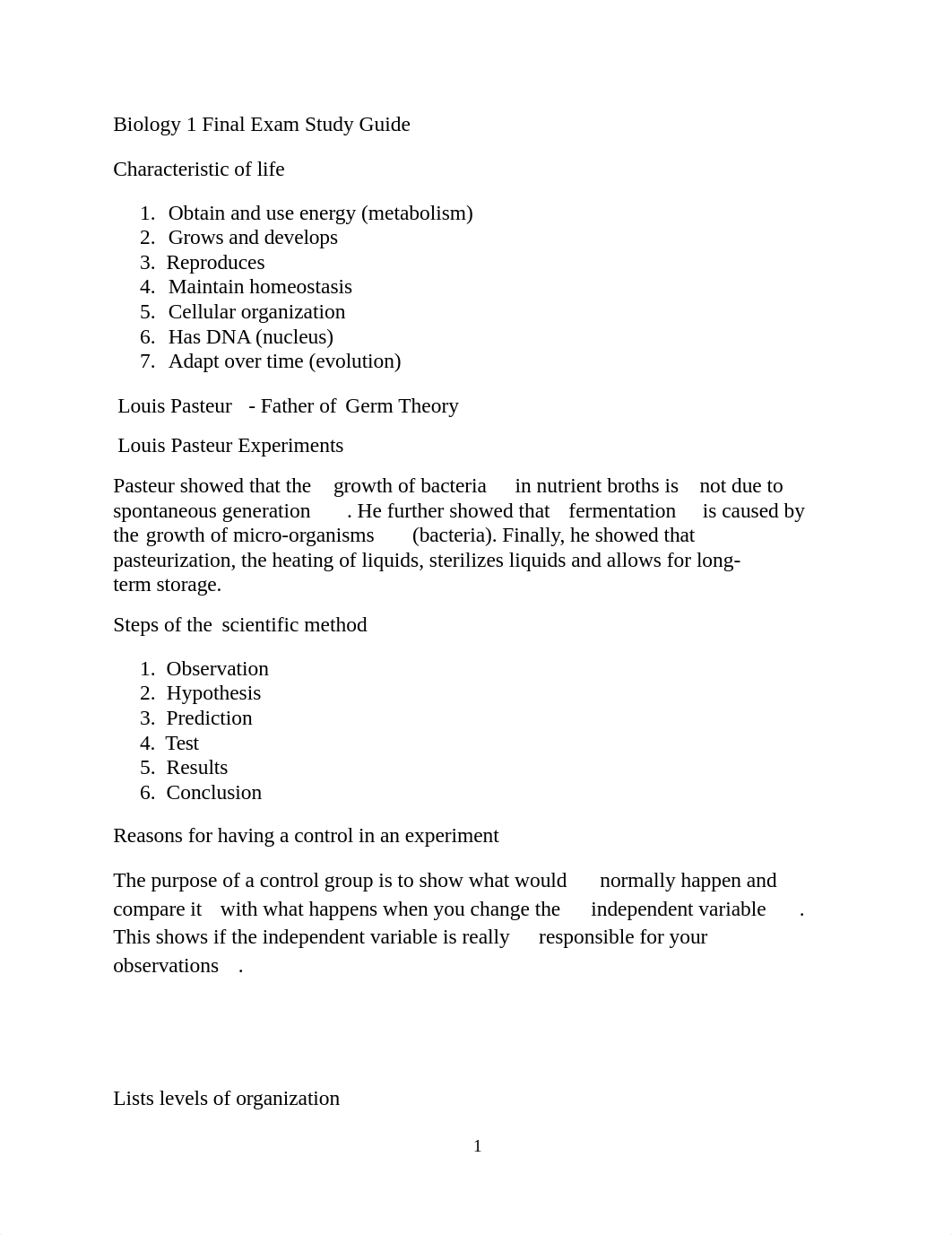 Biology 1 Final Exam Study Guide_d6ugkih37nn_page1