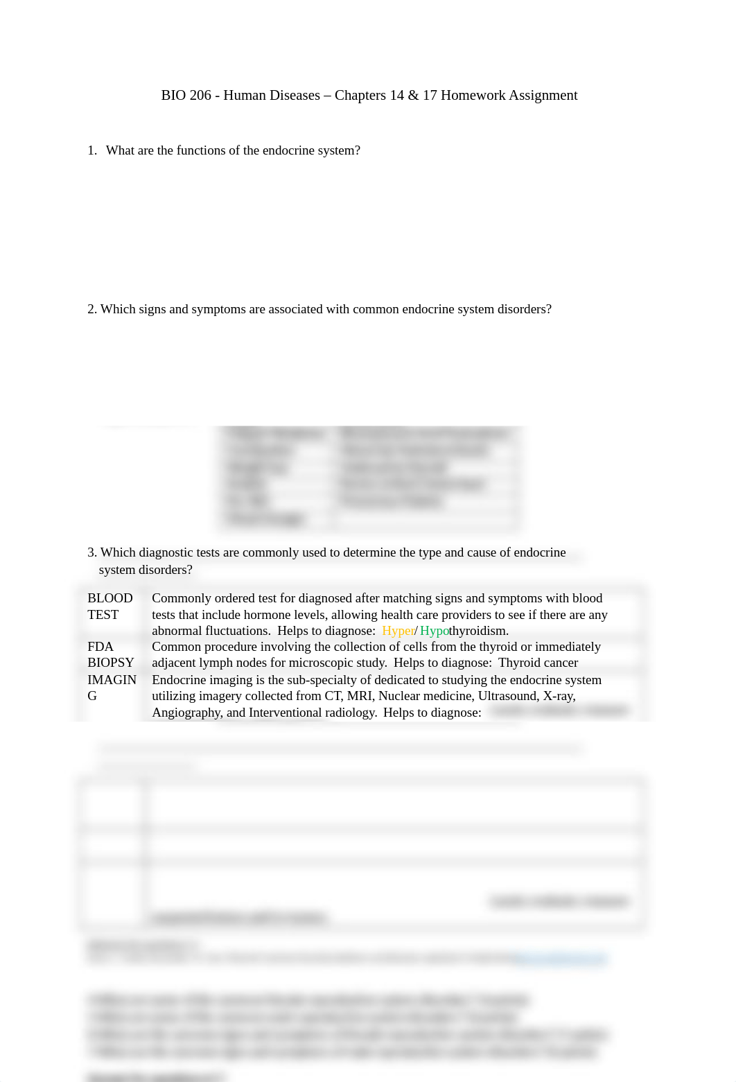 BIO 206  Wk 7 - Chapters 14 & 17 .docx_d6uiqcspq2z_page1