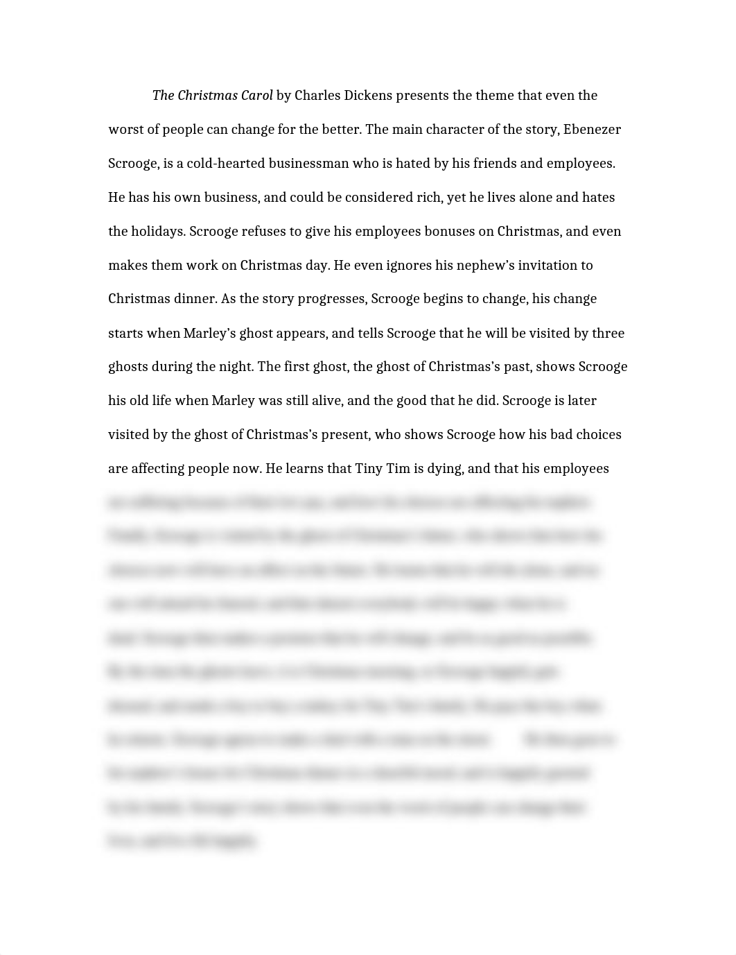 The Christmas Carol by Charles Dickens presents the theme that even the worst of people can change f_d6uqlkbrk4r_page1