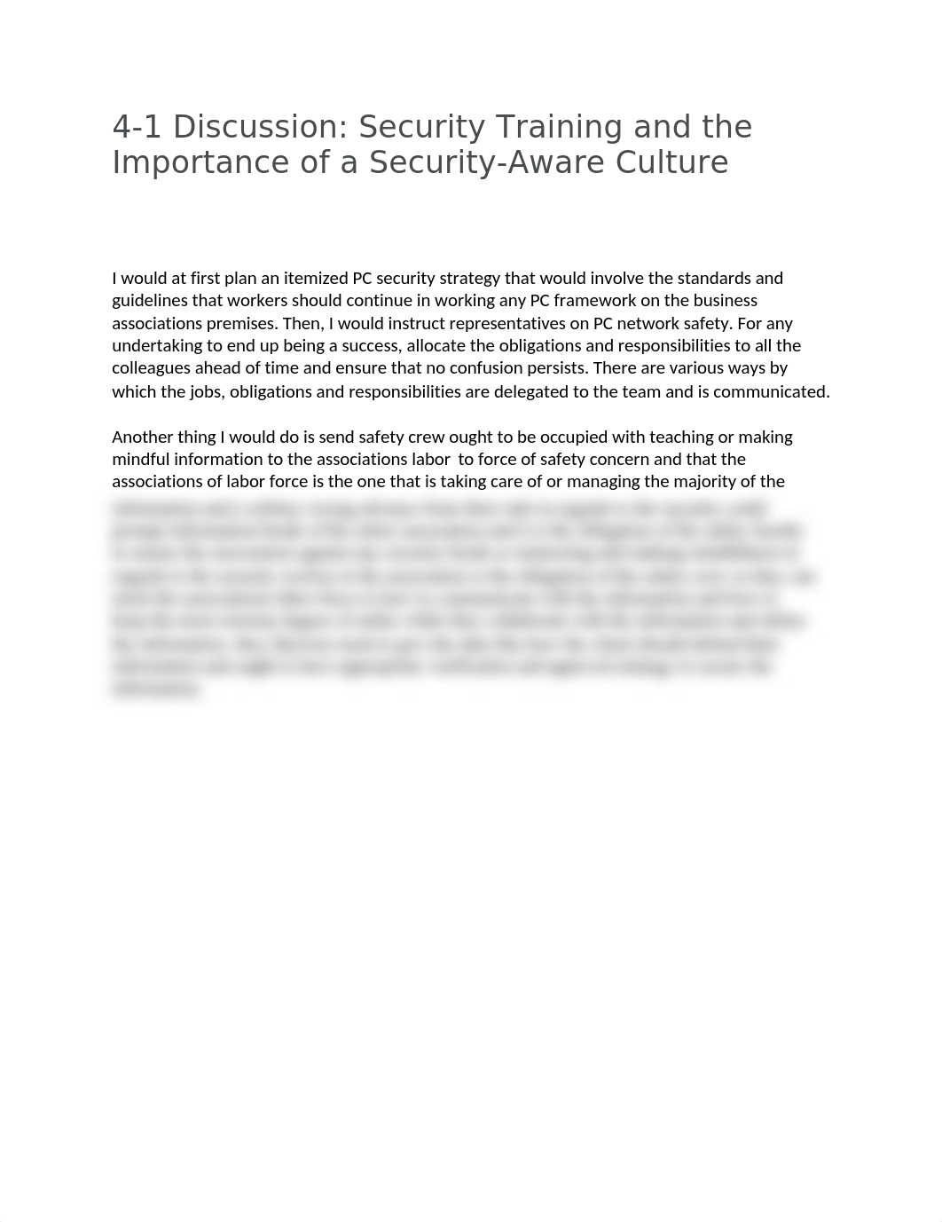 4-1 Discussion Security Training and the Importance of a Security Aware Culture.docx_d6ux6yoaual_page1