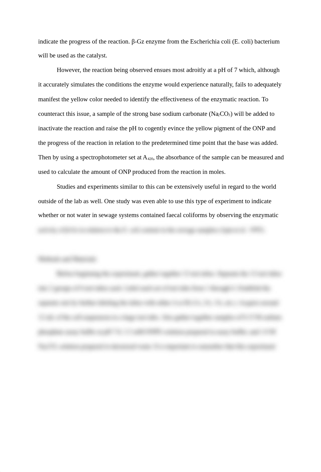 Biology Lab Report - The Effects of Time and Temperature of the Catalytic Activity of the Enzyme.doc_d6vg6y5w8vt_page3