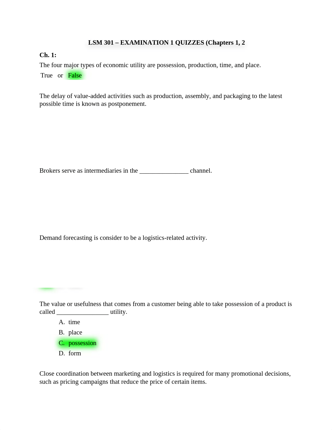 LSM 301 - Examination Quizzes.docx_d6vpdibjpfo_page1