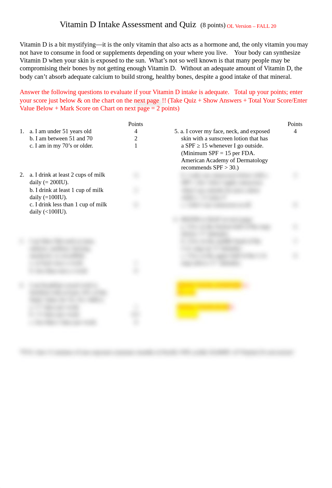 POSTED Wk 6 Vit D Intake & Quiz Fall 20.docx_d6vqezb9l0e_page1