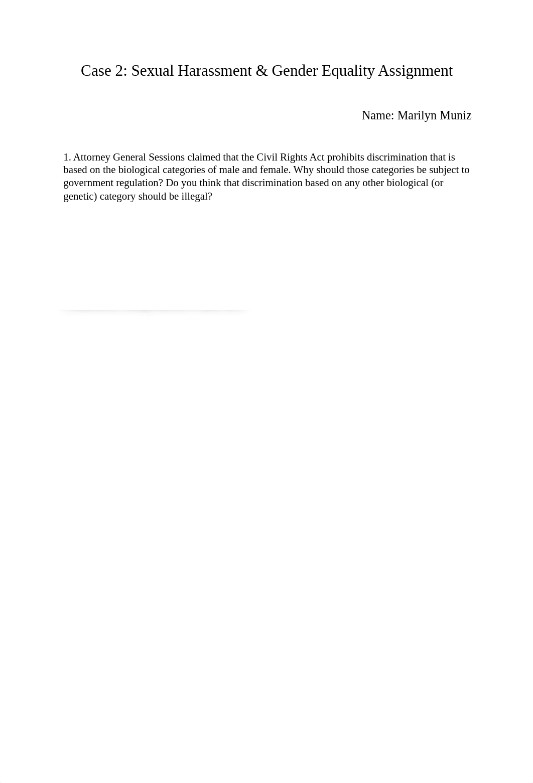 GEB 2430 - Case 2 Sexual Harassment & Gender Equality Assignment.docx_d6vuhunyod3_page1