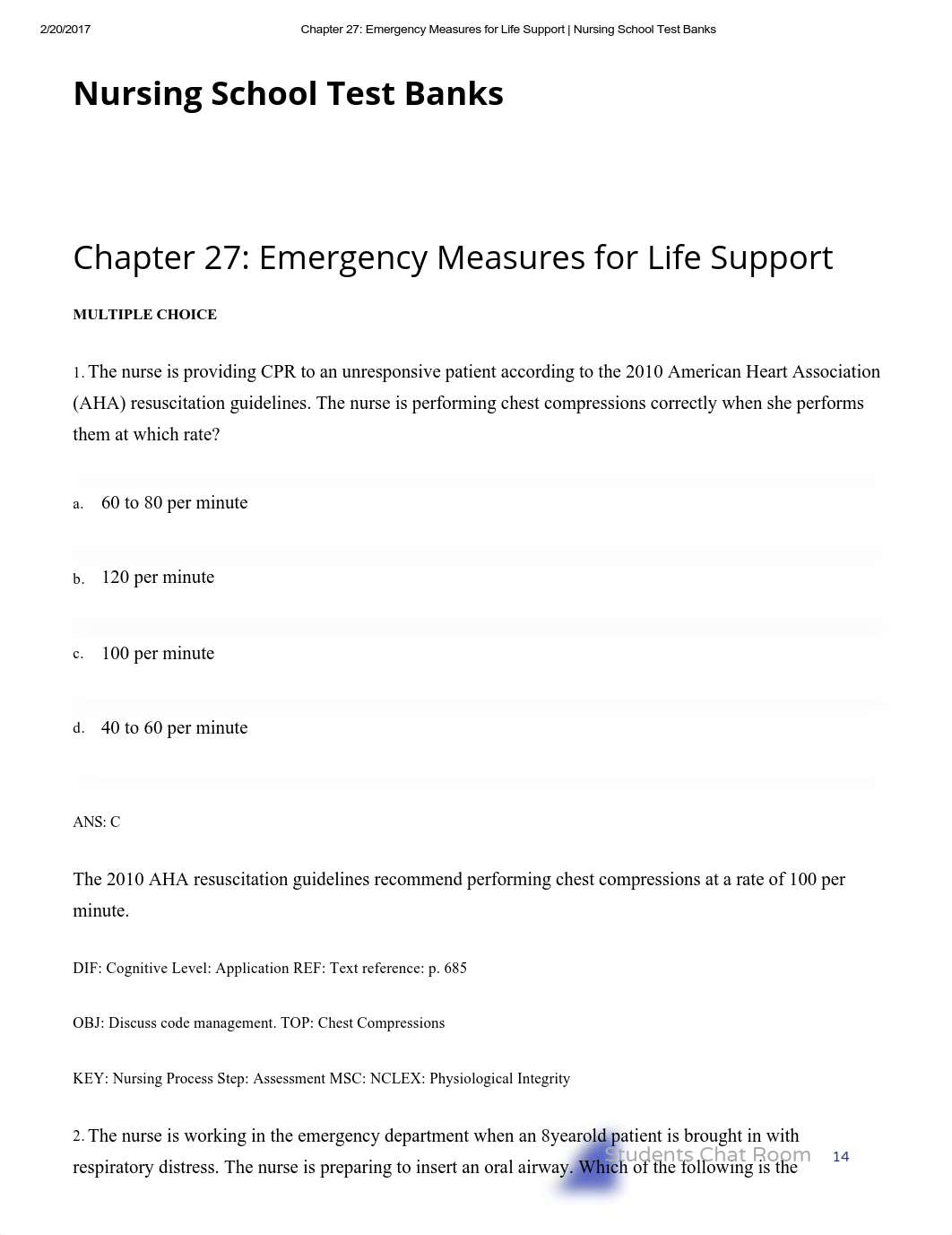 Chapter 27_ Emergency Measures for Life Support _ Nursing School Test Banks_d6vxioiuidc_page1