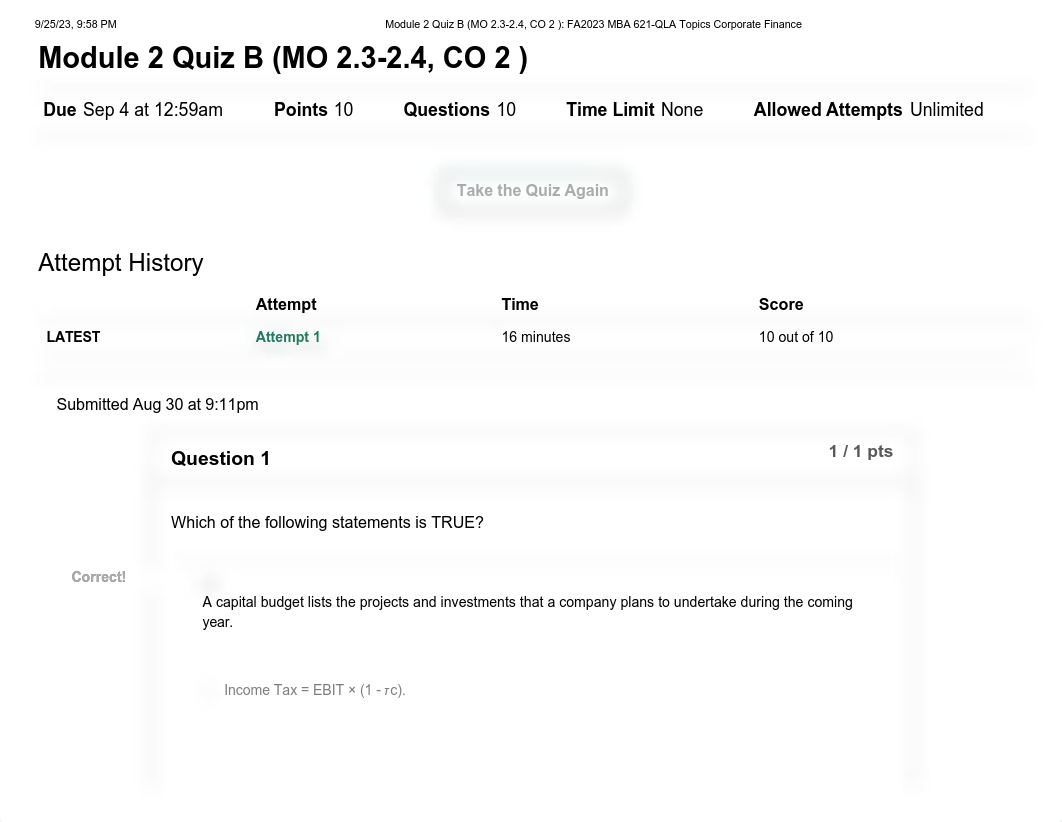 Module 2 Quiz B (MO 2.3-2.4, CO 2 )_ FA2023 MBA 621-QLA Topics Corporate Finance.pdf_d6w4bn4lxoj_page1