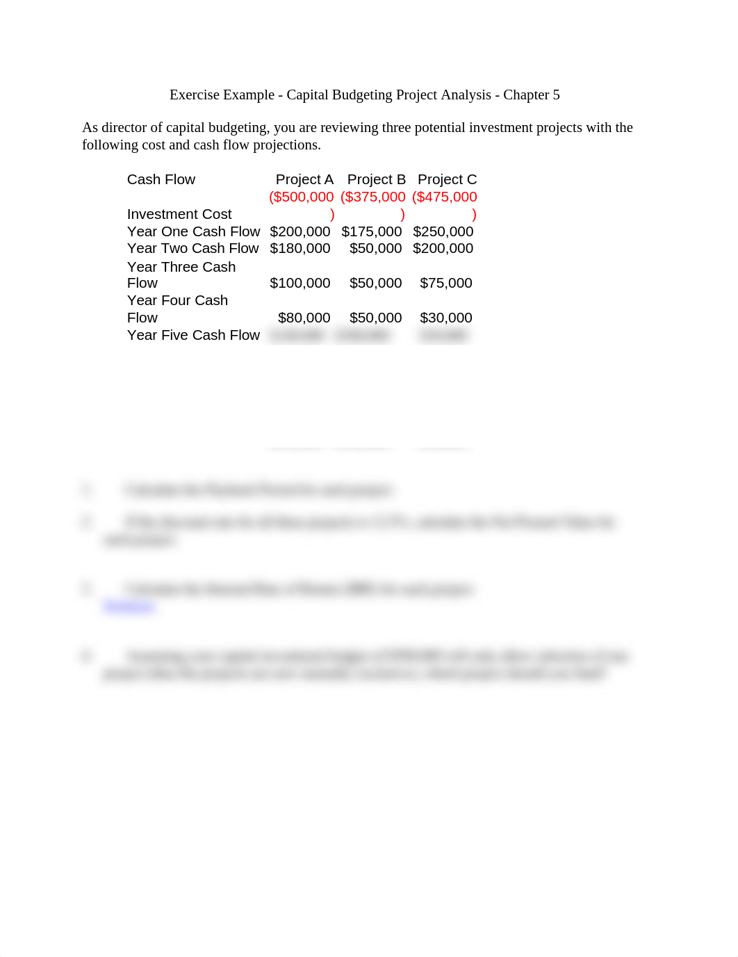 Exercise Example - Capital Budgeting Project Analysis - Chapter 5.docx_d6wfk60s3ds_page1