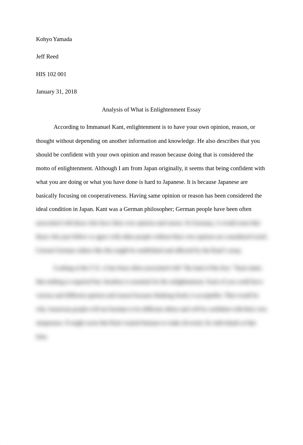 HIS 102 001 analysis of what is enlightenment essay.docx_d6wgdsy54aw_page1