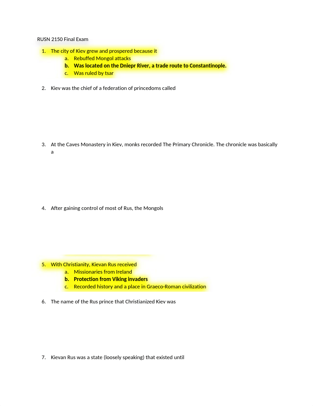 RUSN 2150 Exam.docx_d6wi8uaxyif_page1