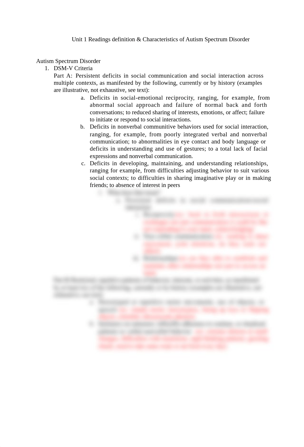 Unit 1 Readings definition & Characteristics of Autism Spectrum Disorder.docx_d6wkkstqphu_page1