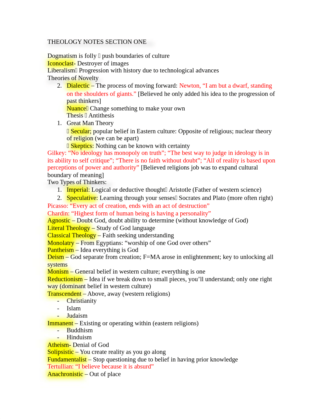 Introduction to Theology - Section One Notes_d6x37u8pjww_page1