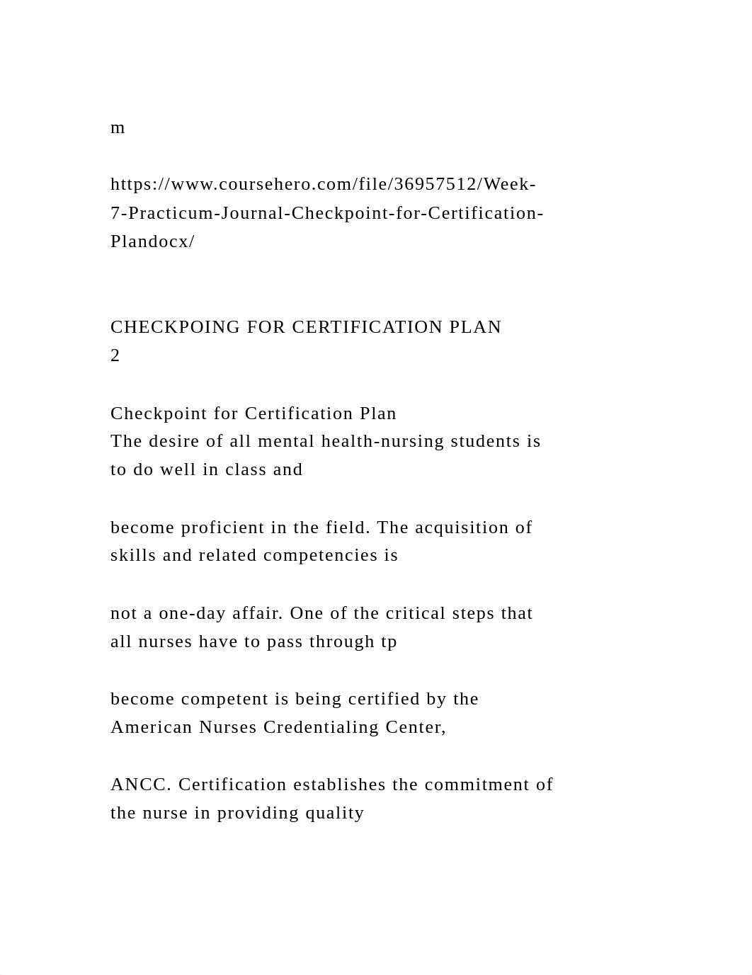 Running head CHECKPOING FOR CERTIFICATION PLAN             .docx_d6x3l20nb24_page4