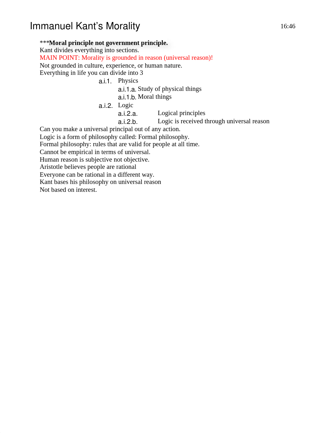 Immanuel Kant Universal Morality notes Moral Philosophy_d6x4c9r2o7o_page1