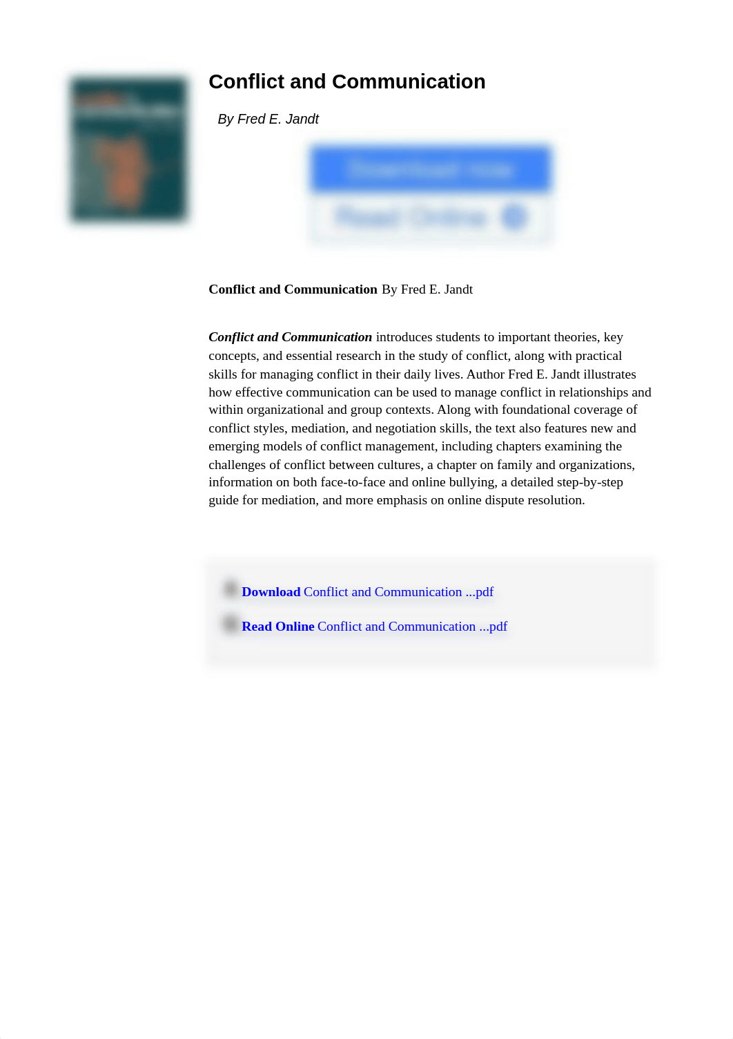 Conflict and Communication By Fred E. Jandt.pdf_d6x8dvdplqw_page1