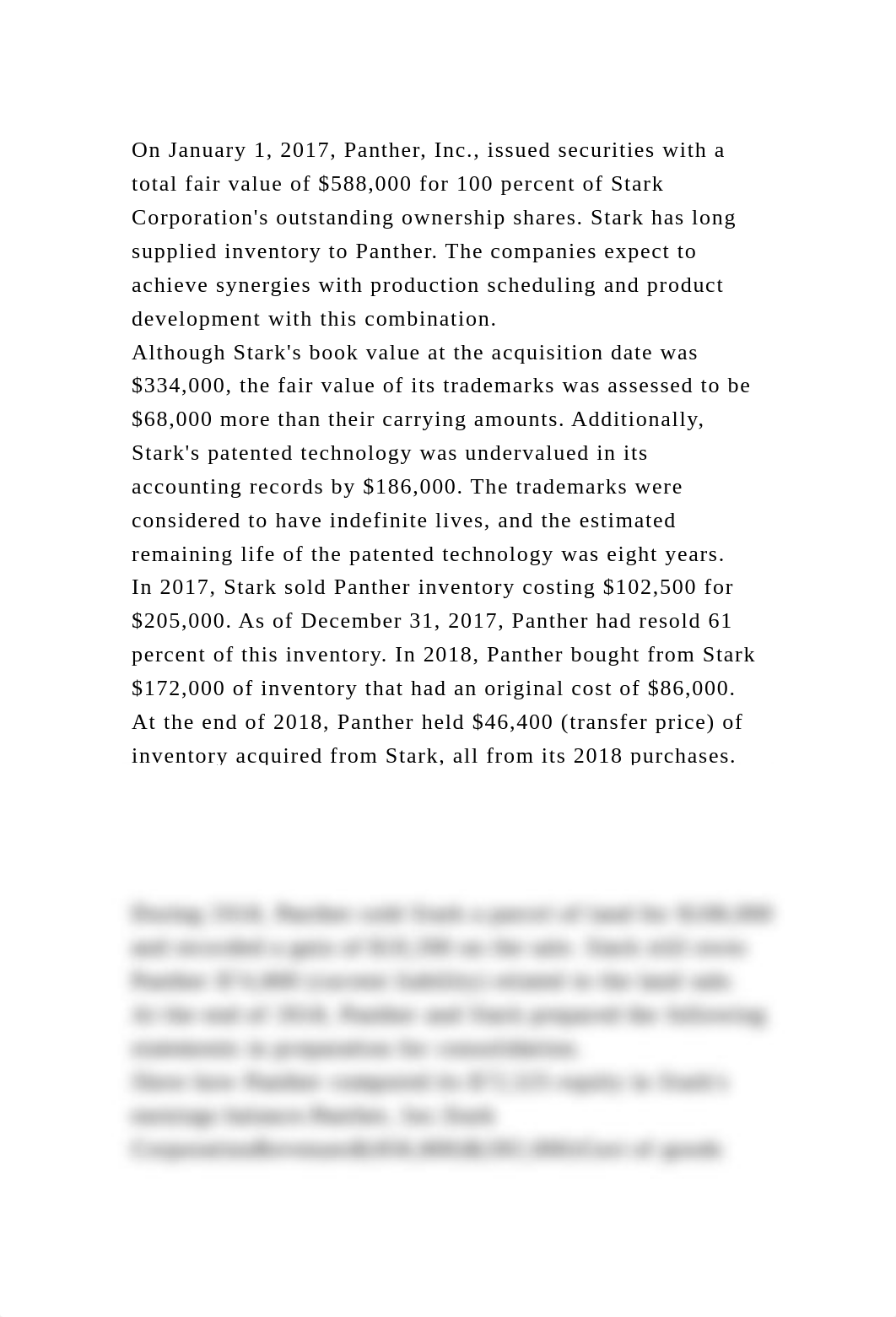 On January 1, 2017, Panther, Inc., issued securities with a total fa.docx_d6xagu346nj_page2