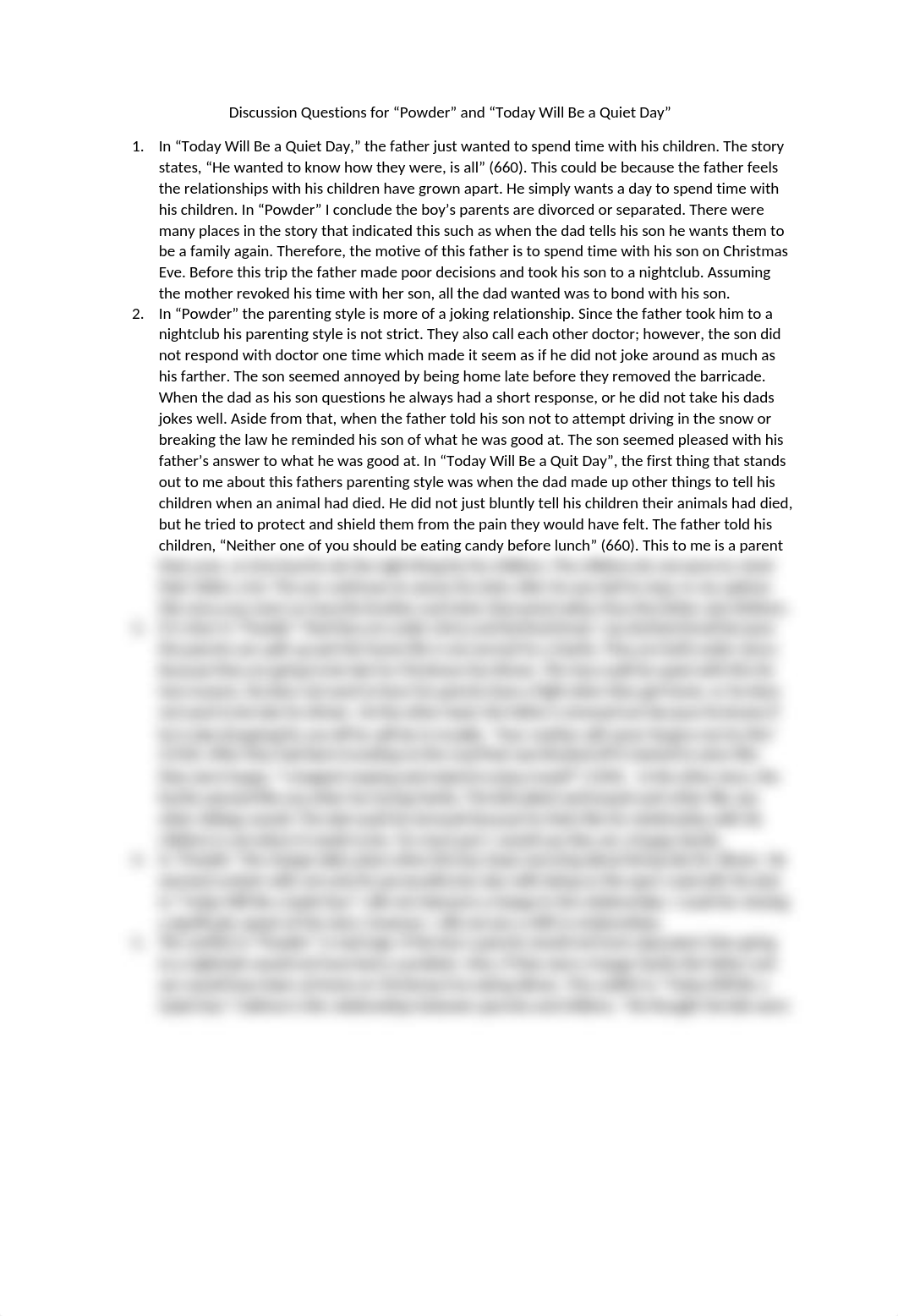 Discussion Questions for Powder and Today will be a quiet day.docx_d6xf4q9w165_page1