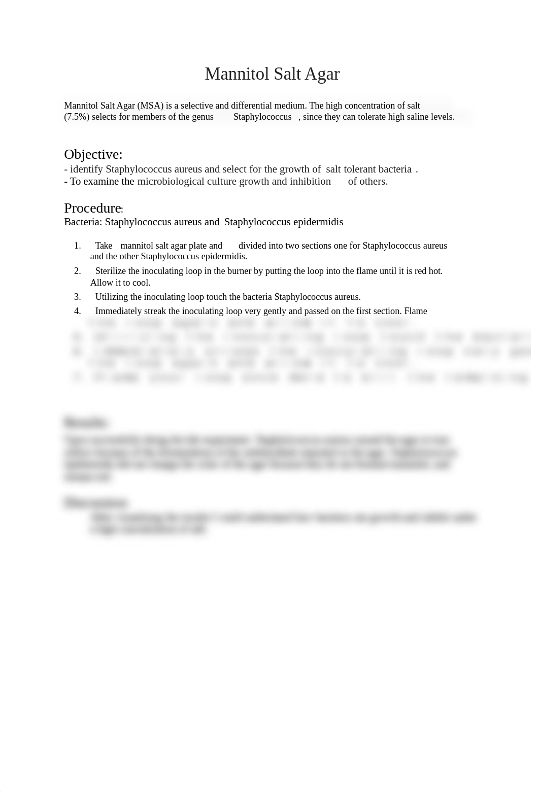 Mannitol Salt Agar LAB REPORT.docx_d6xfw613vaf_page1