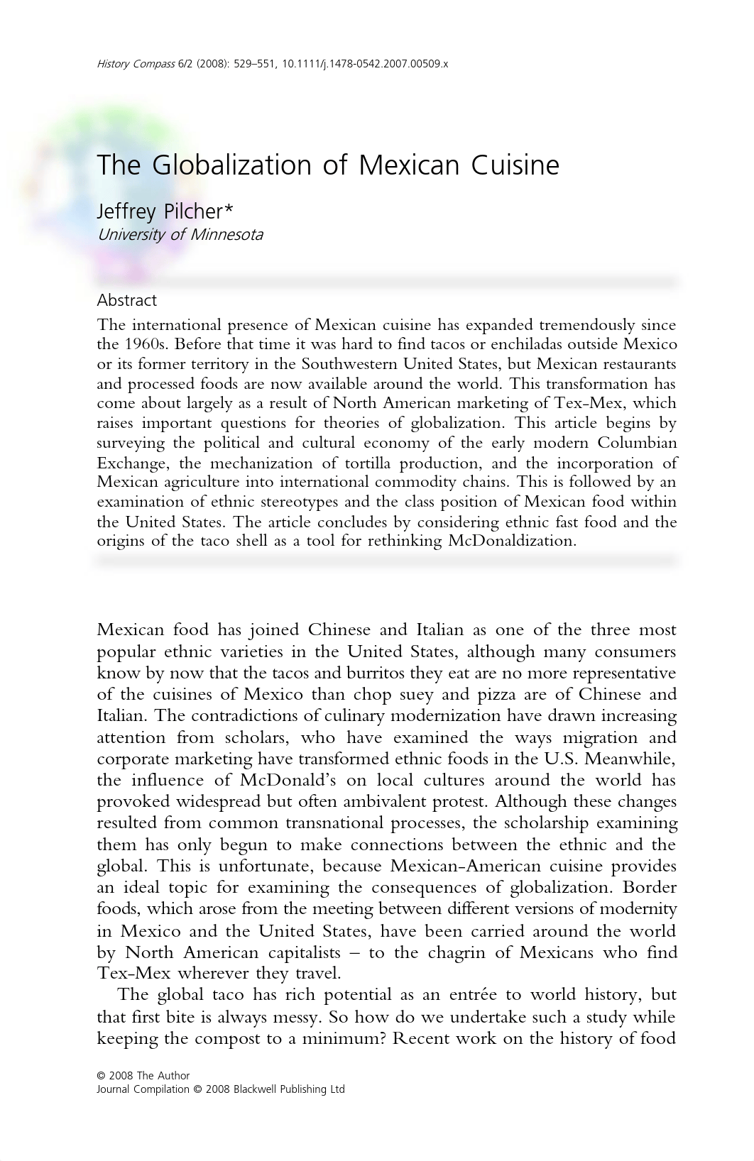 Pilcher_Globalization of Mexican Cuisine.pdf_d6xh60bsbi2_page1