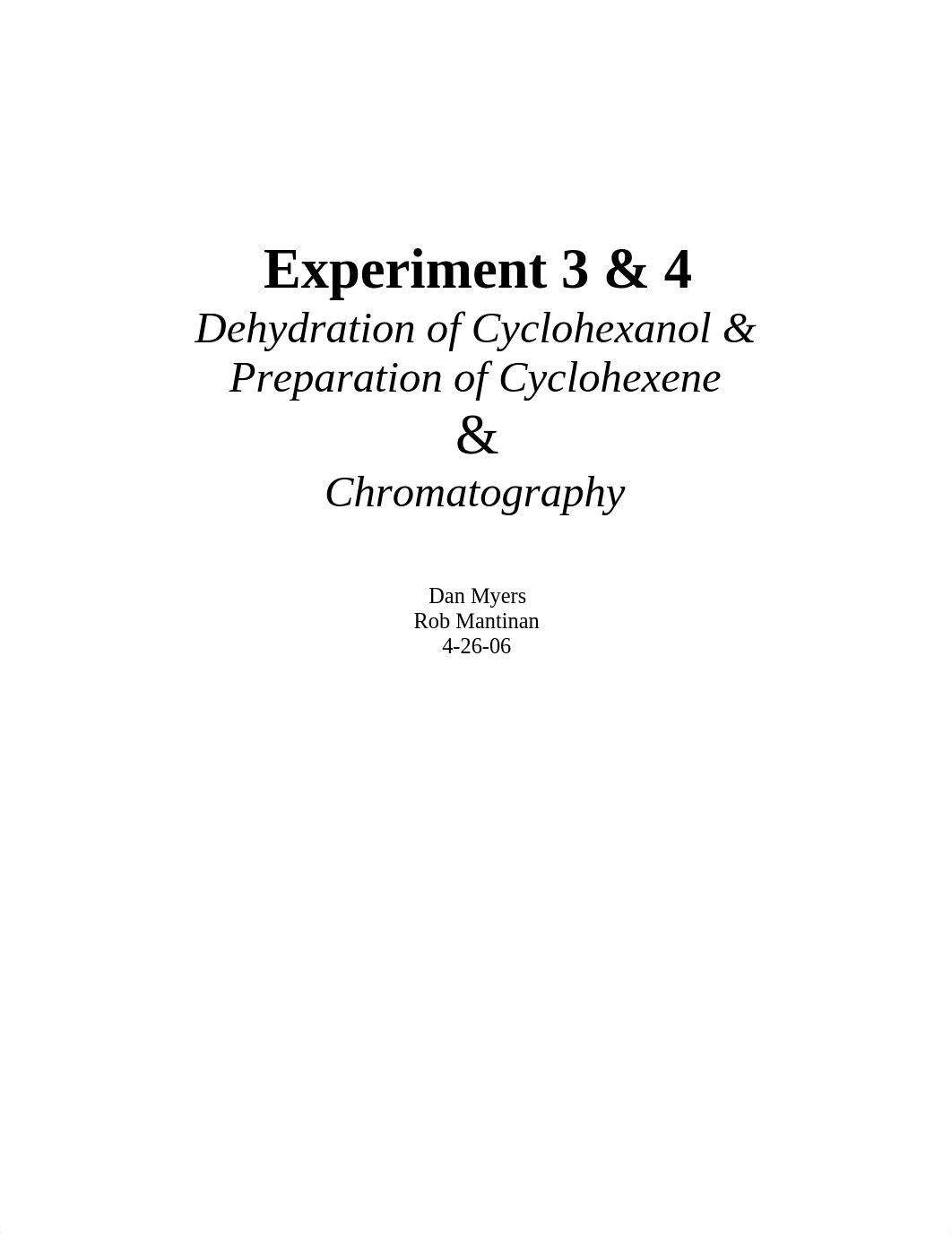 Dehydration of Cclohexanol & Preparation of Cyclohexene Lab_d6xi7ne9avn_page1