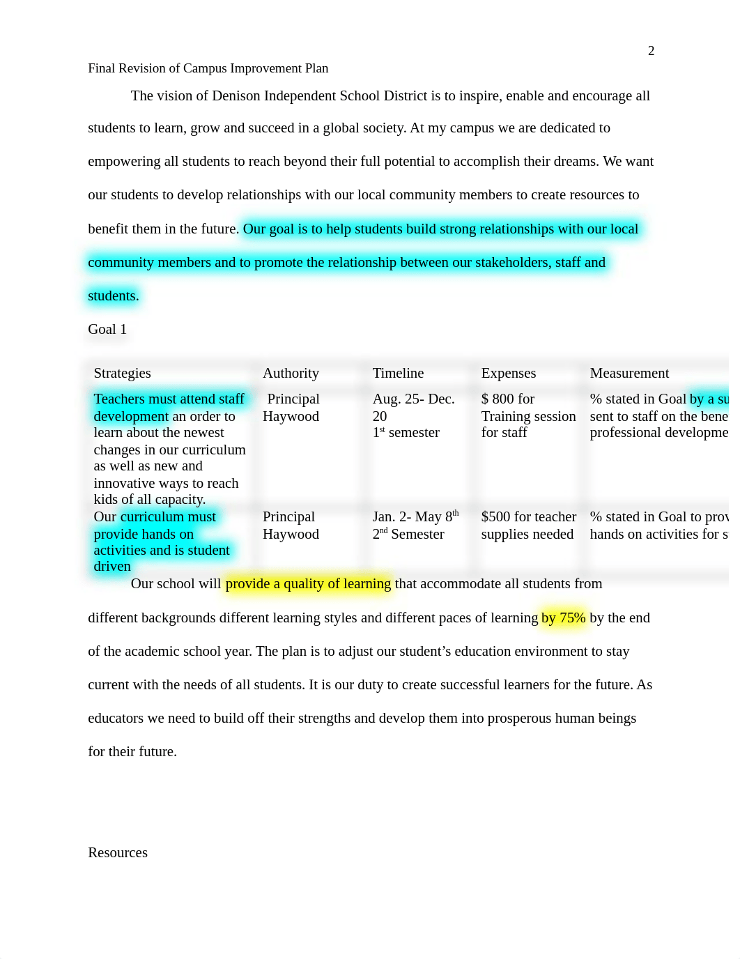 Example1_Final Revision of Campus Improvement Plan (1).docx_d6xm2175u04_page2