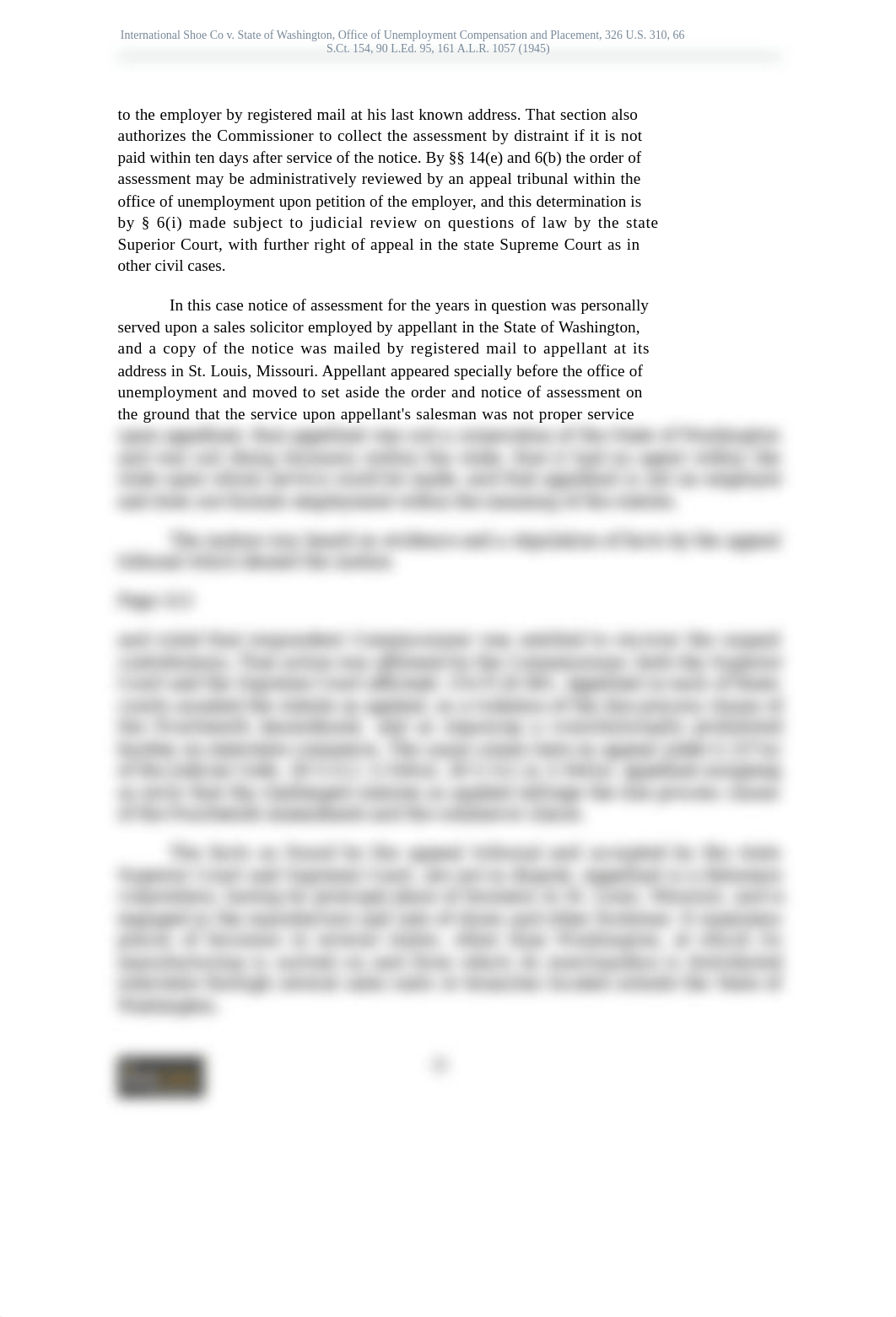 International Shoe Co v. State of Washington, Office of Unemployment Compensation and Placement, 326_d6xrsbaipa0_page2