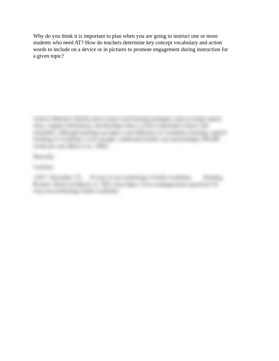 Why do you think it is important to plan when you are going to instruct one or more students who nee_d6xvctekd94_page1