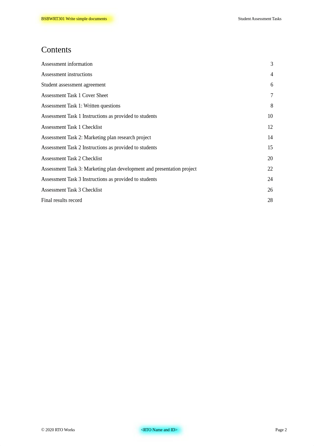 BSBMKG609 Student Assessment Tasks V1.0 09-20.docx_d6y65k1ic1j_page2