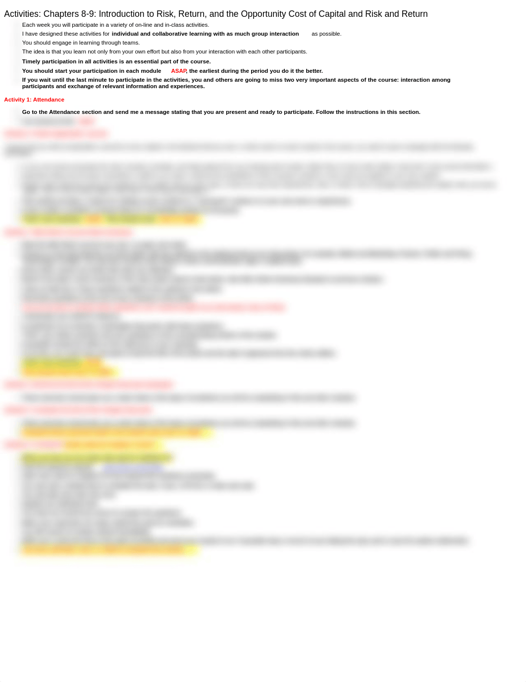 ! Activities Chapters 8-9 Introduction to Risk, Return and Opportunity Cost_d6yfglaac4k_page1
