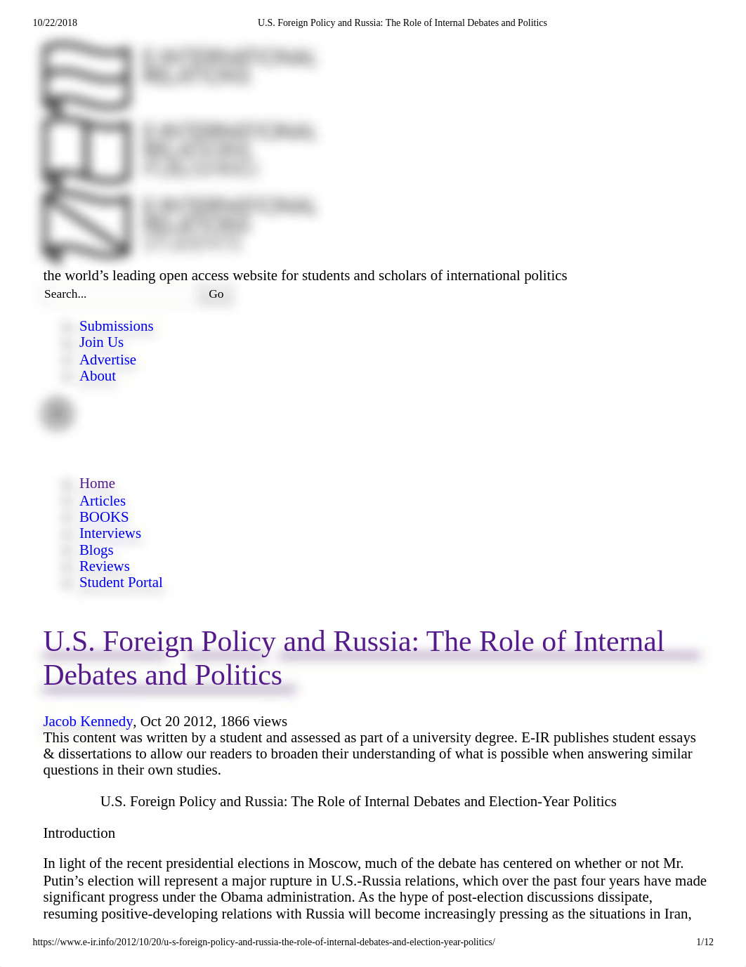 U.S. Foreign Policy and Russia_ The Role of Internal Debates and Politics.pdf_d6yfu7e2y25_page1