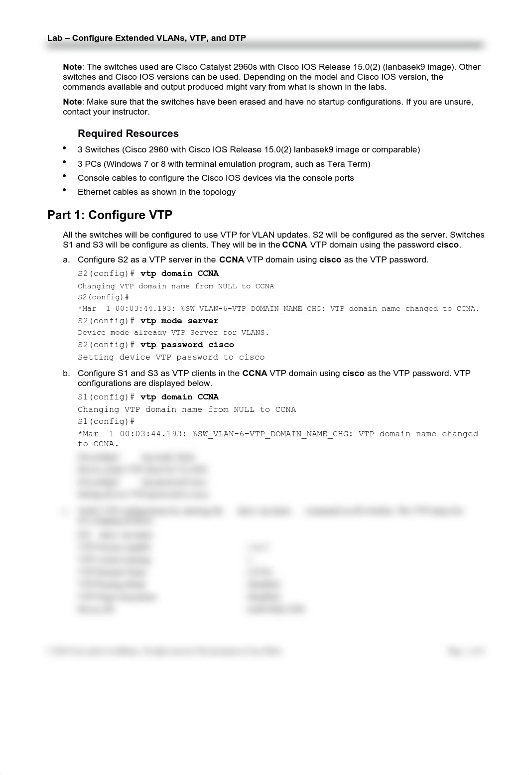 2.1.4.5 Lab - Configure Extended VLANs, VTP, and DTP - CTJ.docx_d6yutr5ji00_page2