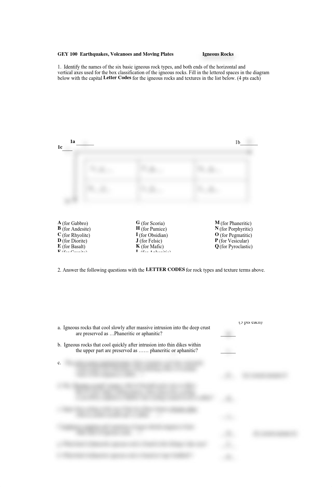 GEY 100 Igneous Worksheet Assignment.pdf_d6yykr7kzqq_page1