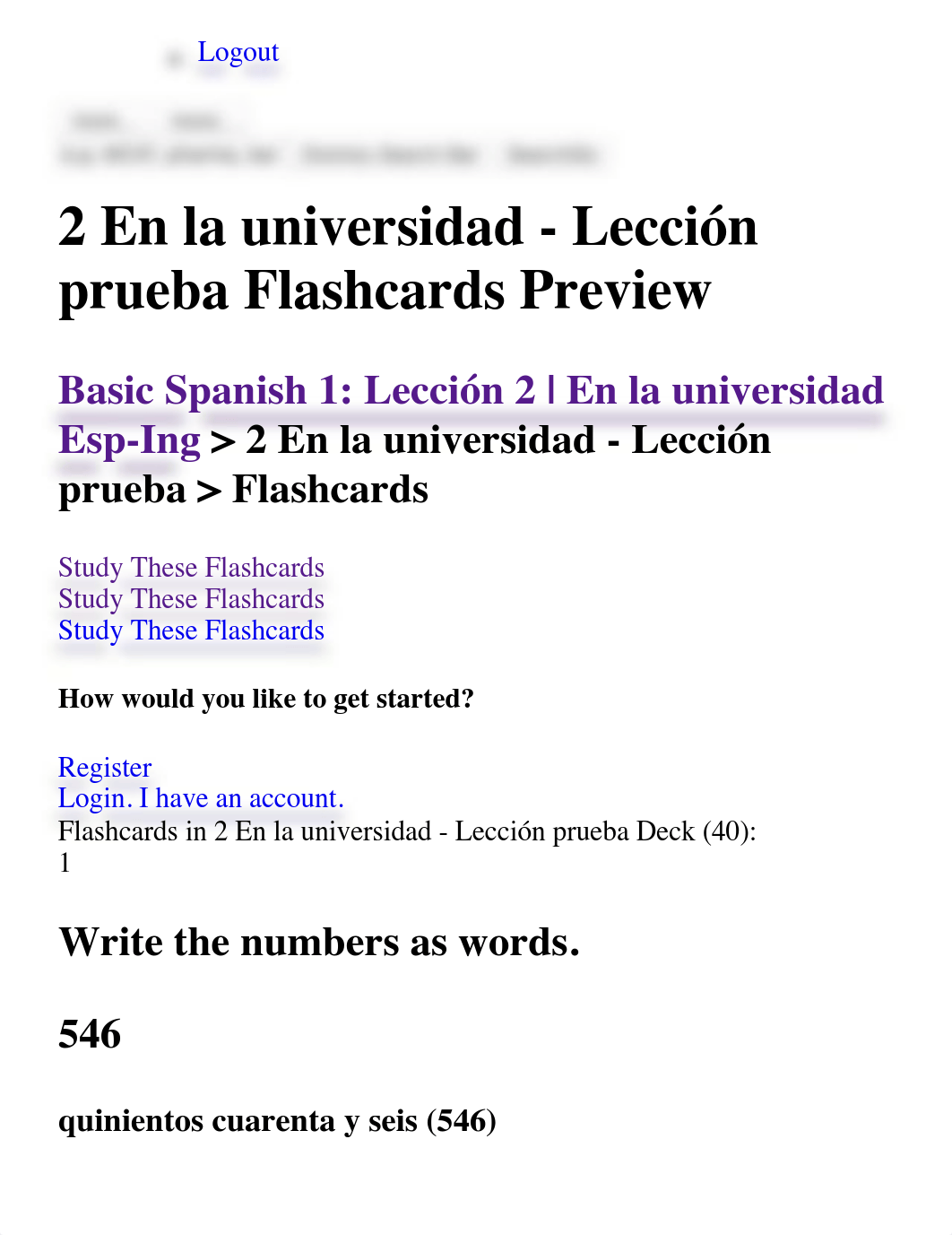 2 En la universidad - Lección prueba Flashcards by _ Brainscape.pdf_d6z36t45okl_page1