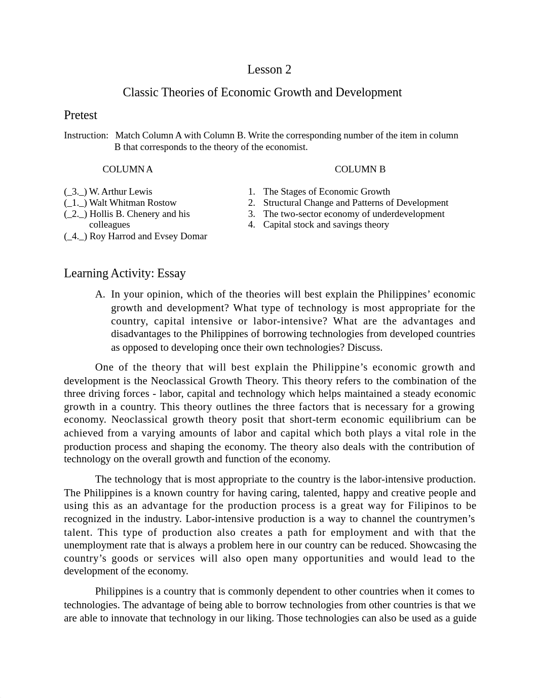 Claasic Theories of Economic Growth and Development.docx_d6z8ps1izrm_page1