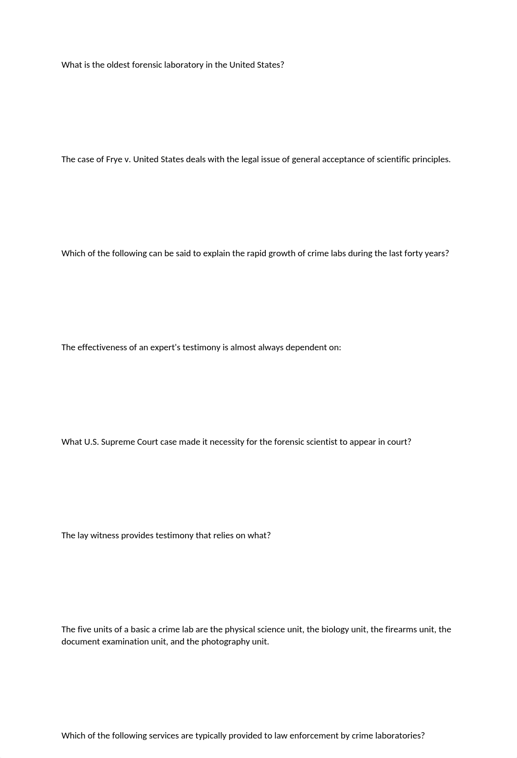 Criminalistic Test bank 1.docx_d6zfru93g82_page1