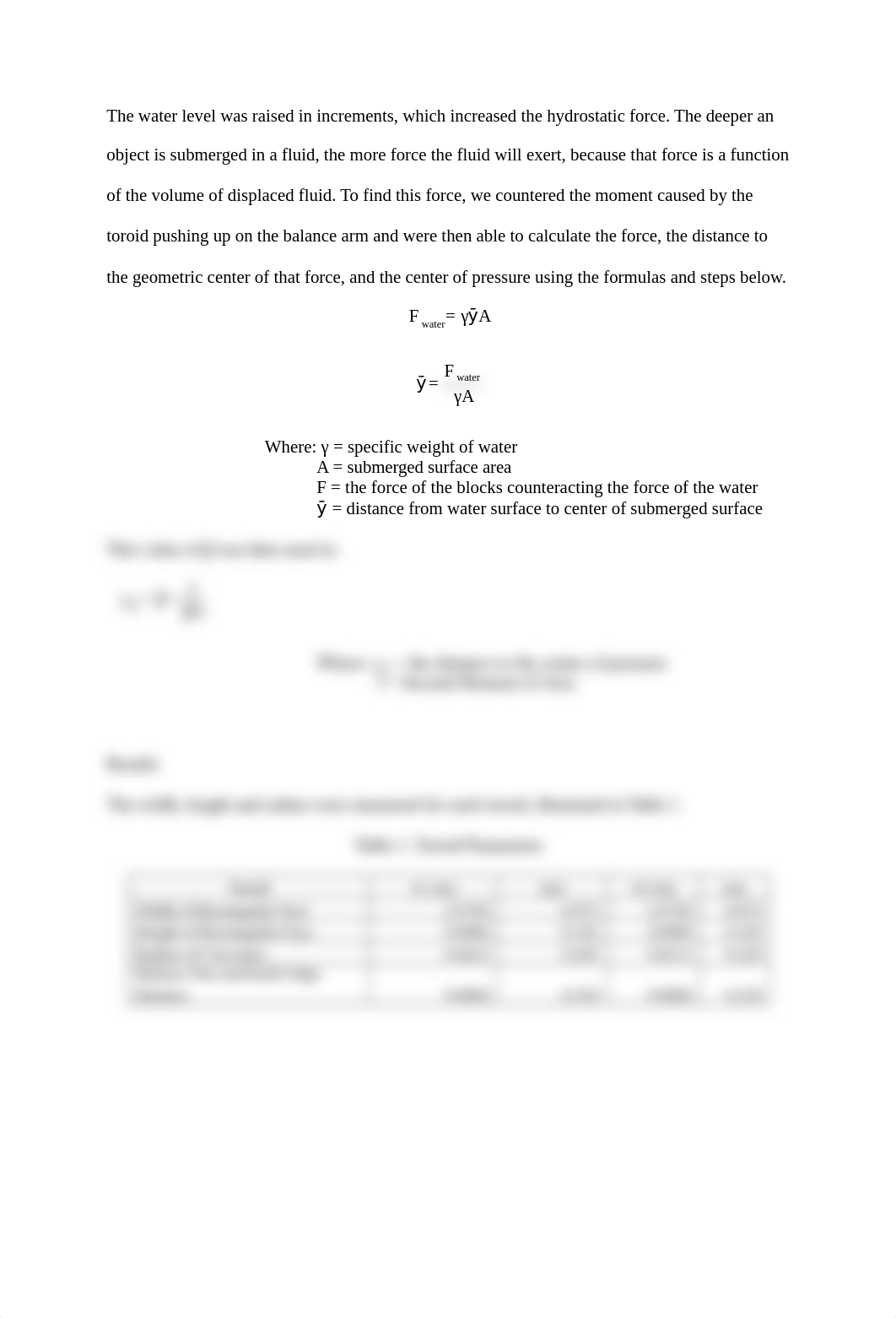 Fluids Lab 11-Study of Forces on Submerged Bodies.docx_d6zjtaw8ww6_page3