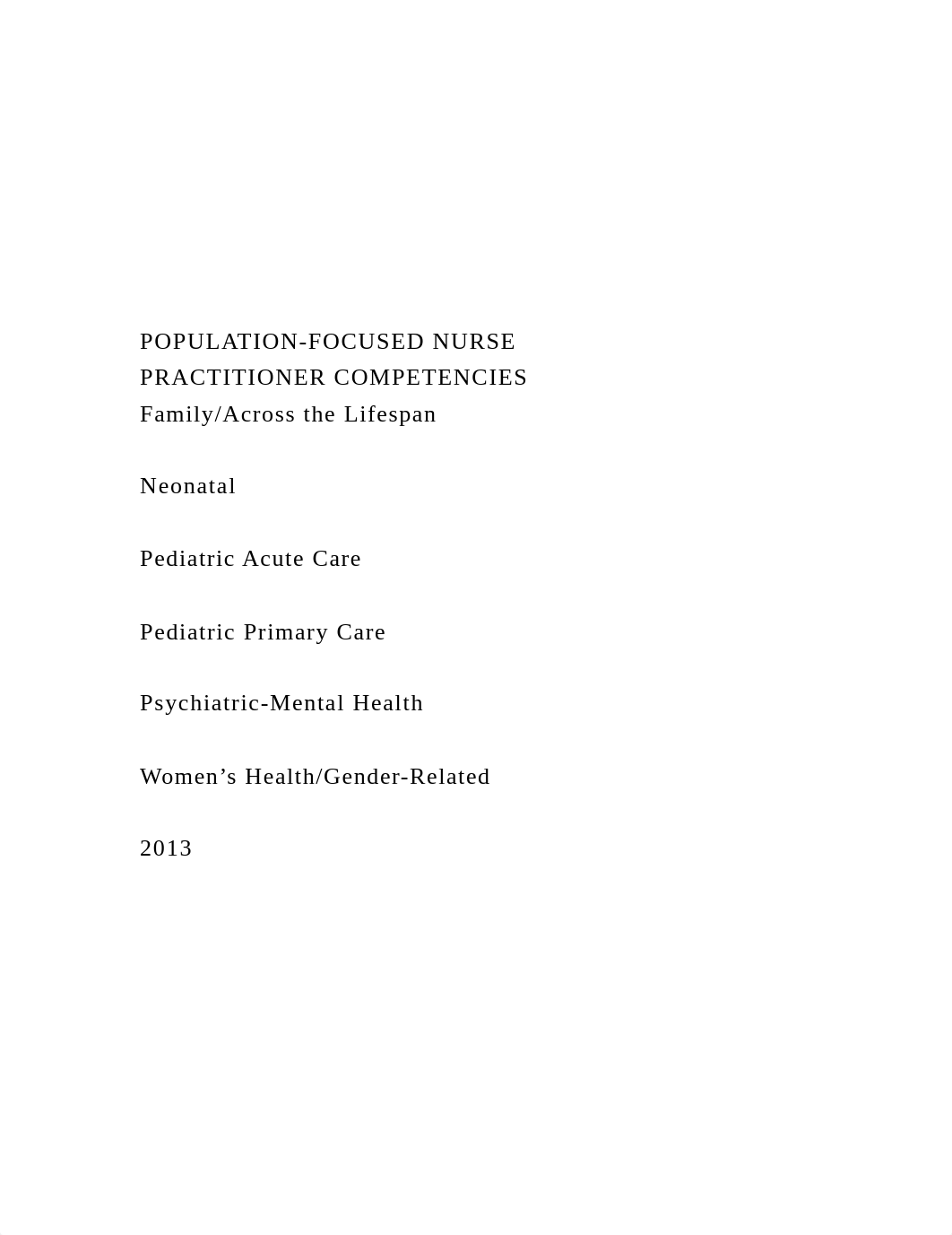 POPULATION-FOCUSED NURSE PRACTITIONER COMPETENCIES Fam.docx_d6ztokwldc8_page2