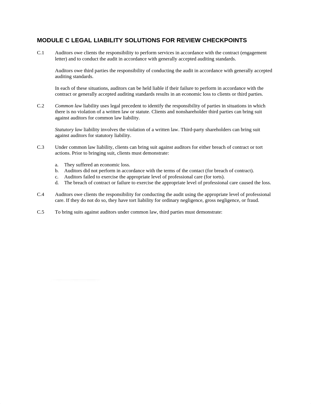 MODULE C LEGAL LIABILITY SOLUTIONS FOR REVIEW CHECKPOINTS_d6zv6zuqk1v_page1