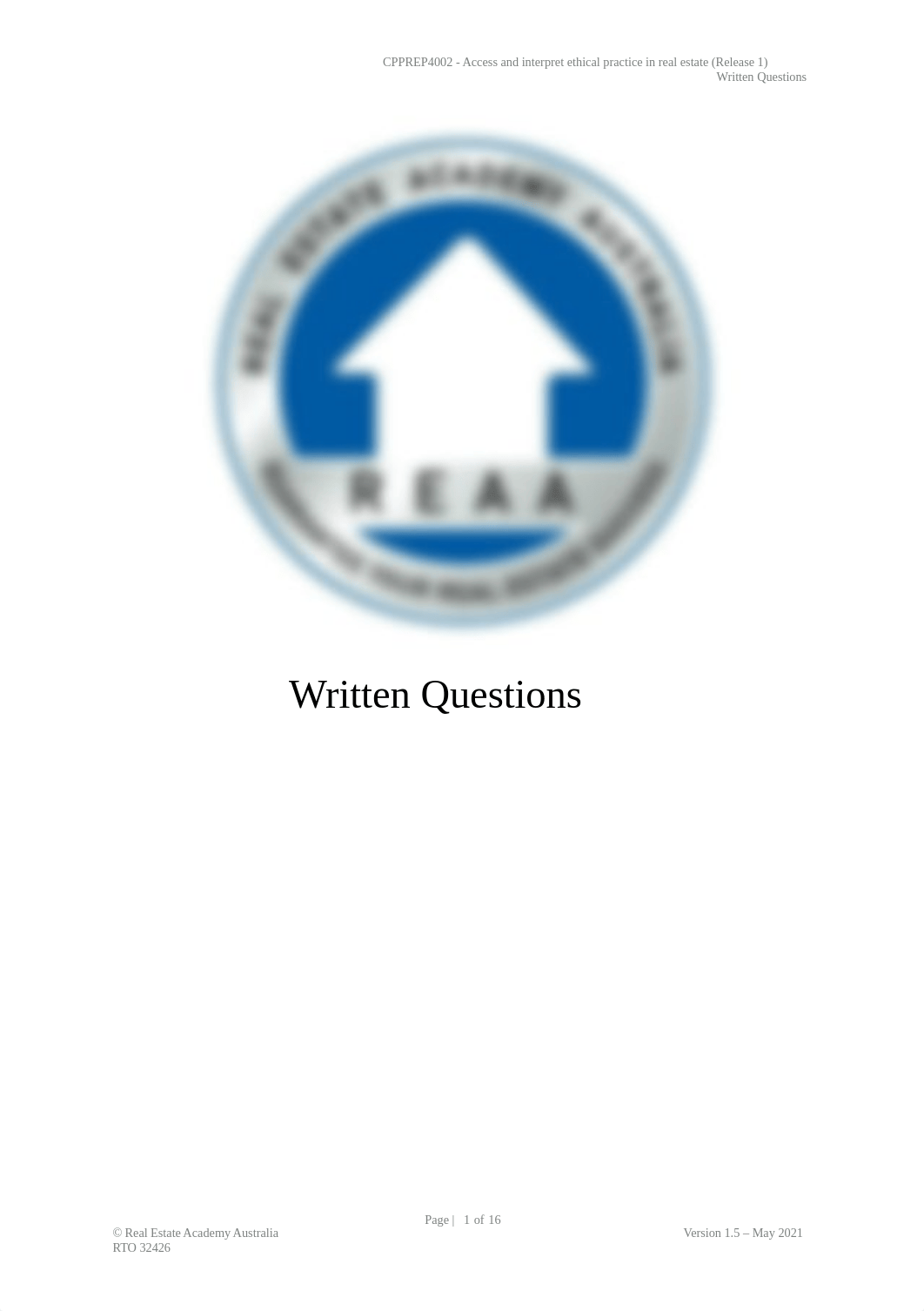 REAA - CPPREP4002 - Written Questions v1.5.docx_d6zxxg81gut_page1