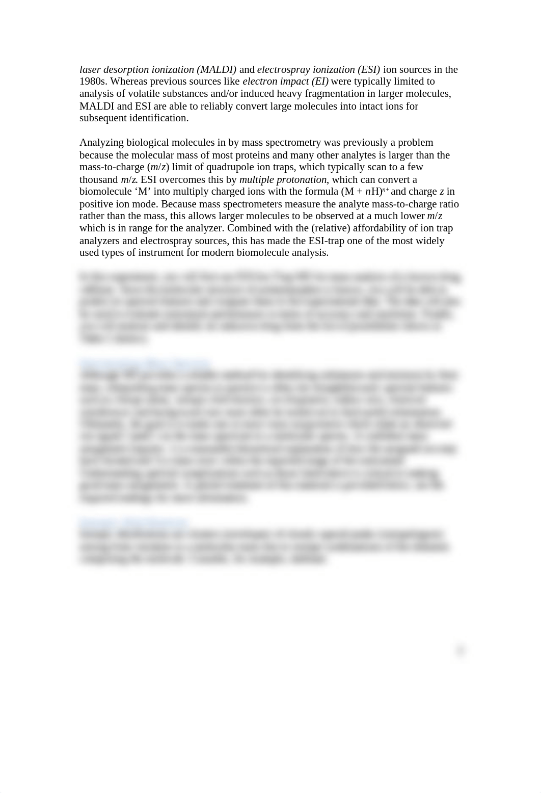 Experiment 6 - Mass Spectrometry (Revised Spring 2022) (2).docx_d6zzxw8fsov_page2