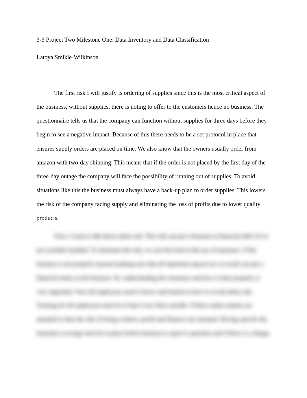 3-3 Project Two Milestone One Data Inventory and Data Classification.docx_d707mpq857q_page1