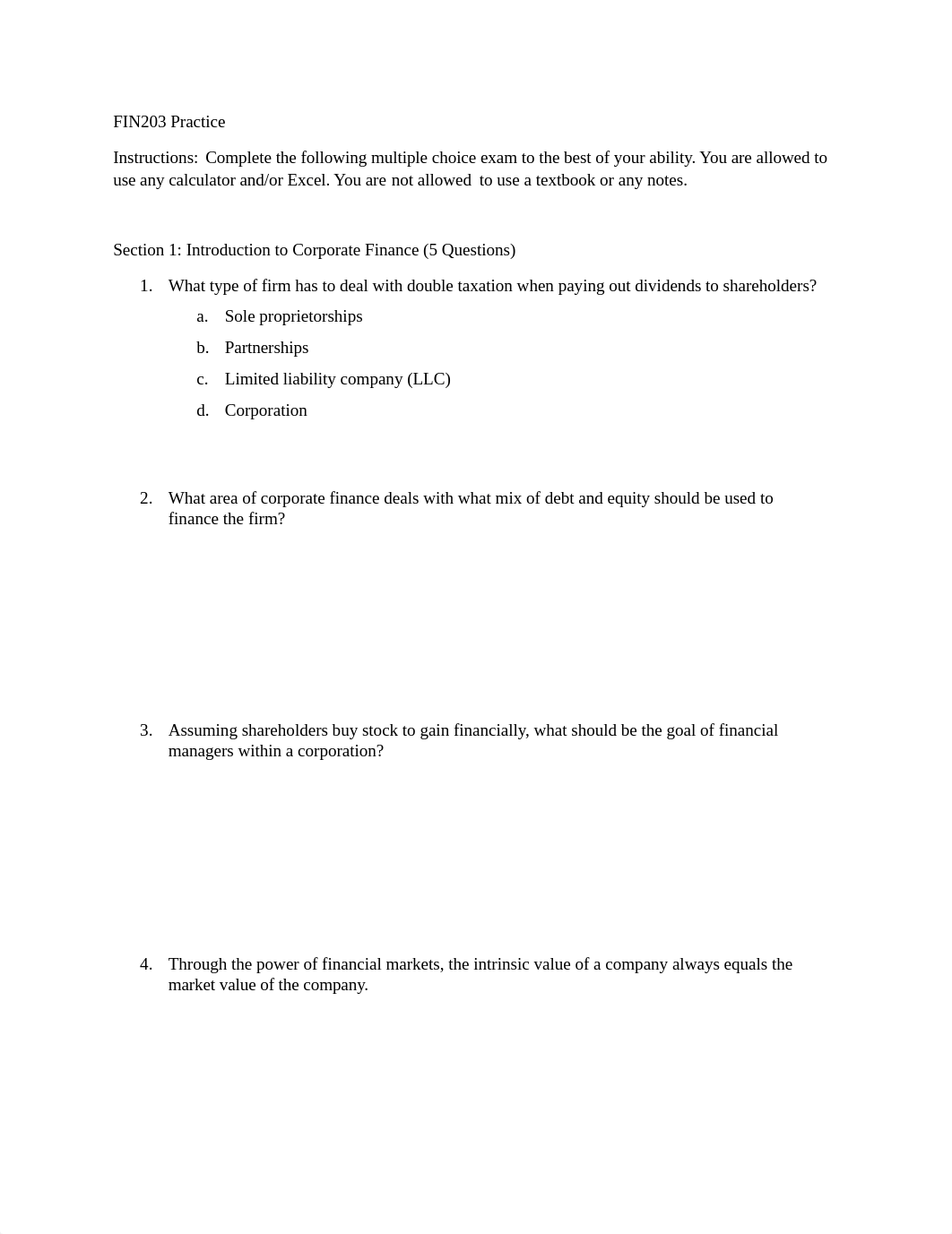 FIN203 Practice Midterm 1 Answers.docx_d70otwd9eb5_page1