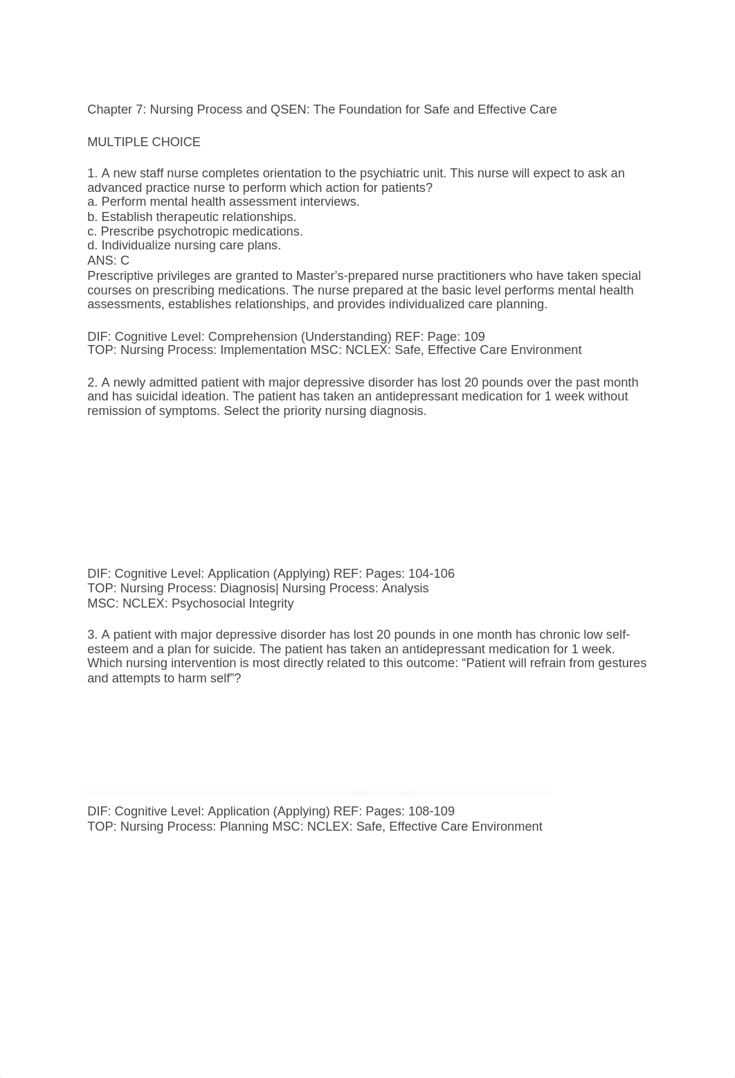 Chapter 7 Nursing Process and QSEN The Foundation for Safe and Effective Care.docx_d70v27ml28m_page1